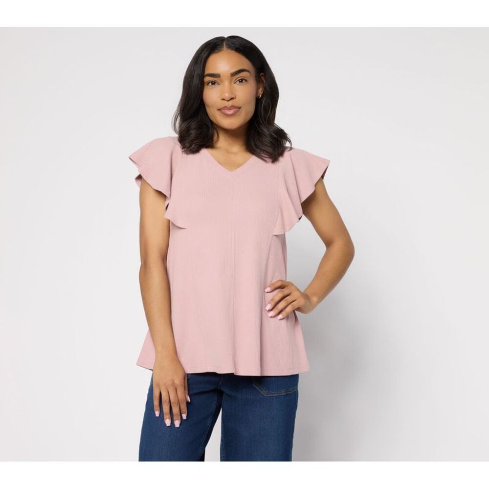 LOGO by Lori Goldstein Women's Top Sz XS Make Your Selection: Pink A745735